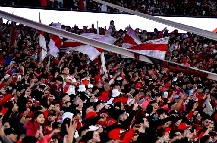 River y su recibimiento ante Palmeiras. Foto: Getty Images.